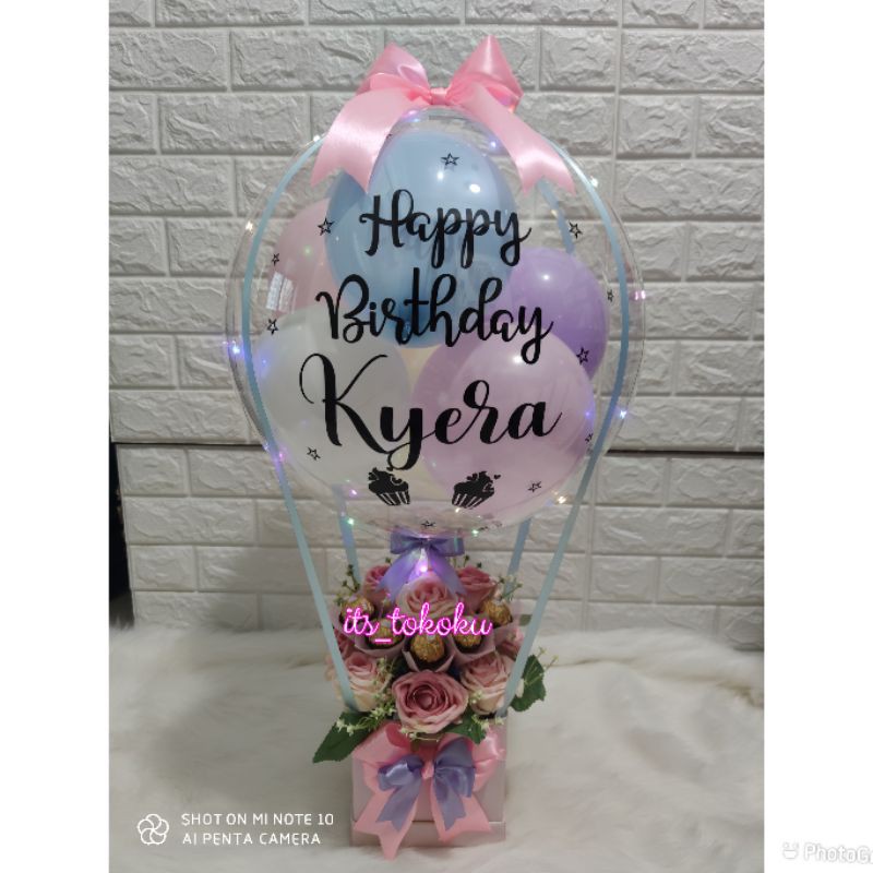 Buket Balon Latex Ulang tahun balon led ferero birthday goodie bag gift