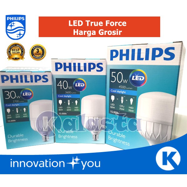 Promo Lampu Philips LED Tforce 30w, 40w, 50w (Harga Grosir)