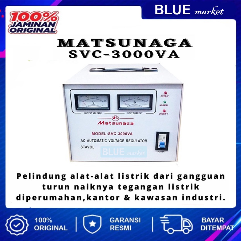 STAVOL MATSUNAGA 3000 WATT ,STABILIZER MATSUNAGA 3000 WATT