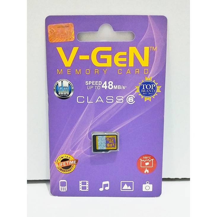 SALE Micro SD V-GEN 4GB / 8GB / 16GB / 32GB Memory Card Original Garansi Resmi Vgen Class 6