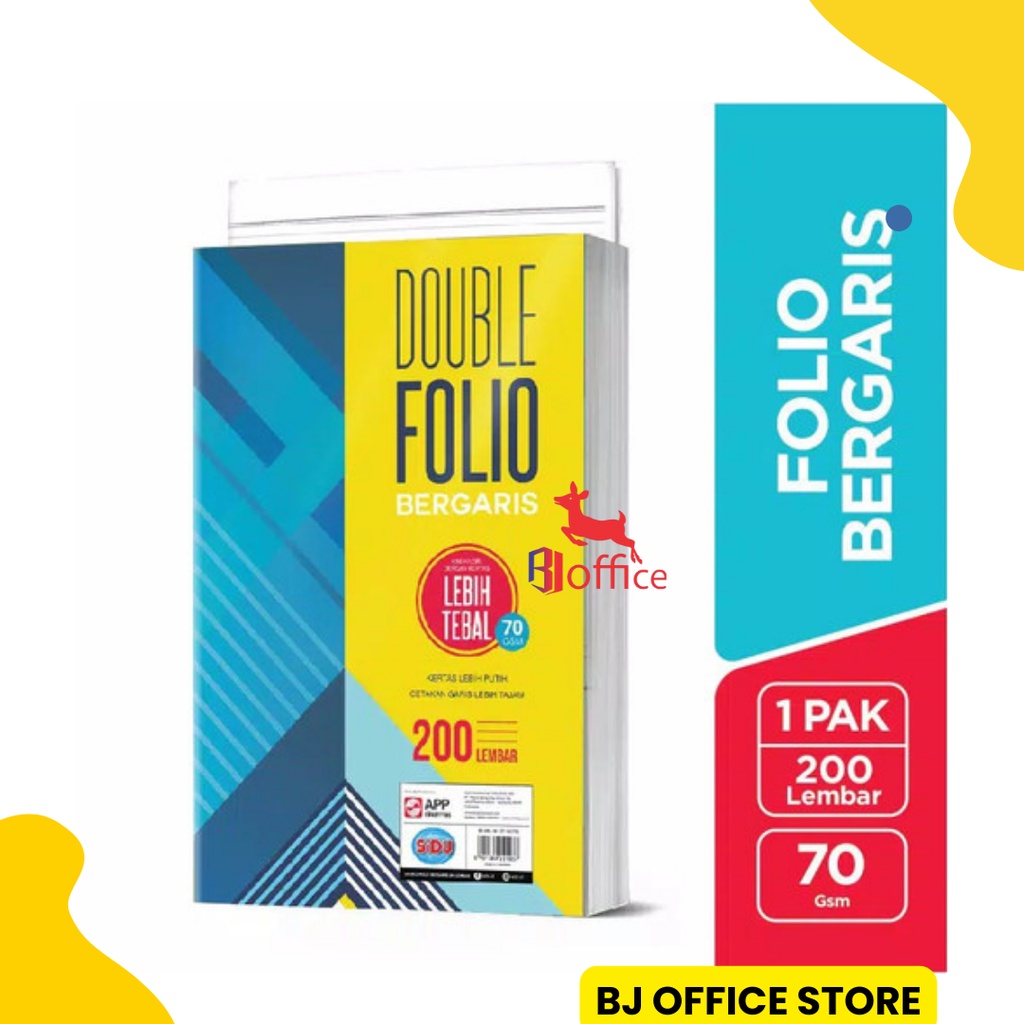 

SIDU Double Folio Bergaris Isi 200 Lembar 70gram