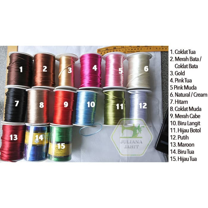 4 PCS TALI KARET / TALI SENGKELIT / TALI KANCING KEBAYA PERMETER