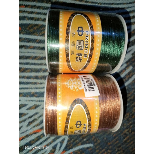 

tali satin 2 mm per rol 100 yard grosir
