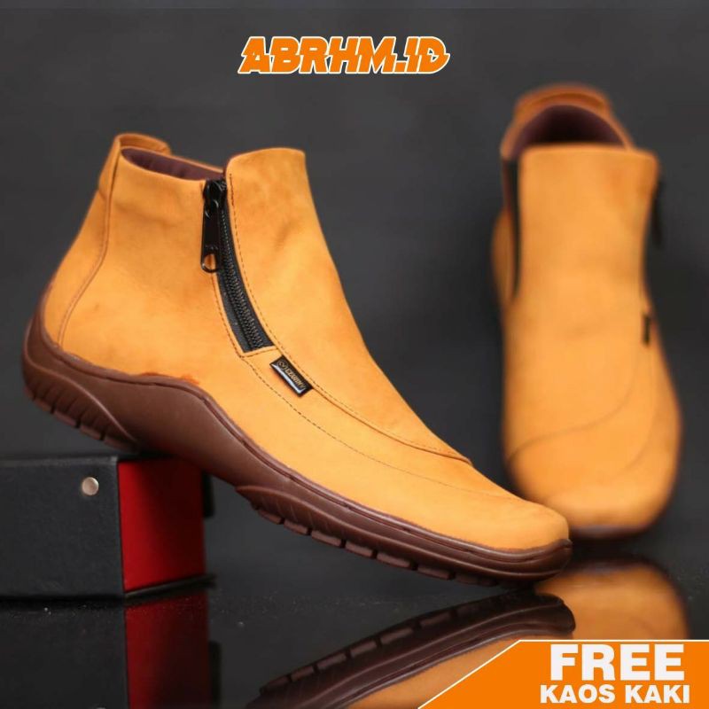 ABRHM x CORA Sepatu Formal Pria Sepatu Casual Kulit Asli Sepatu Pria Casual Sepatu Kasual Cowok / Cowo Oxford Kerja Kantor Lapangan Kuliah Kondangan Gaya Keren Kekinian Original Murah Terlaris