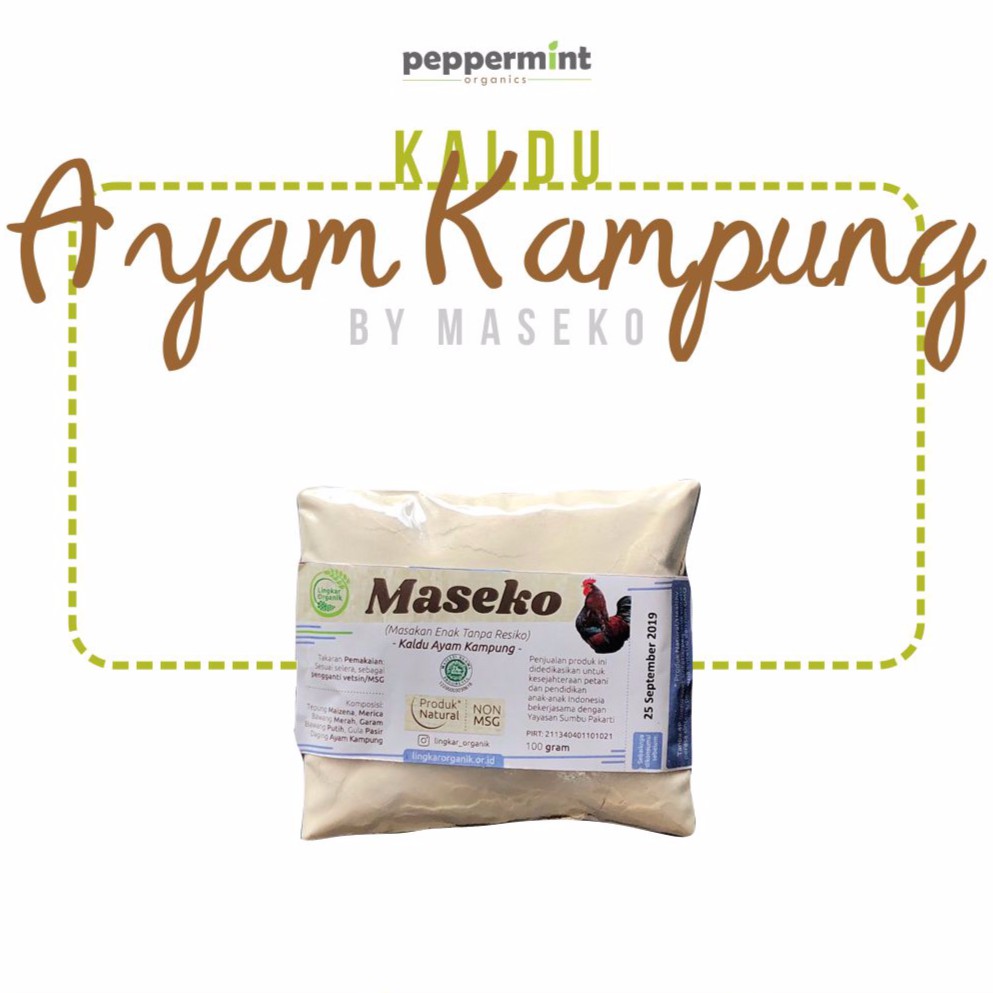 

Lingkar Organik Maseko Ayam Refill / Kaldu Ayam Kampung (100 gram)