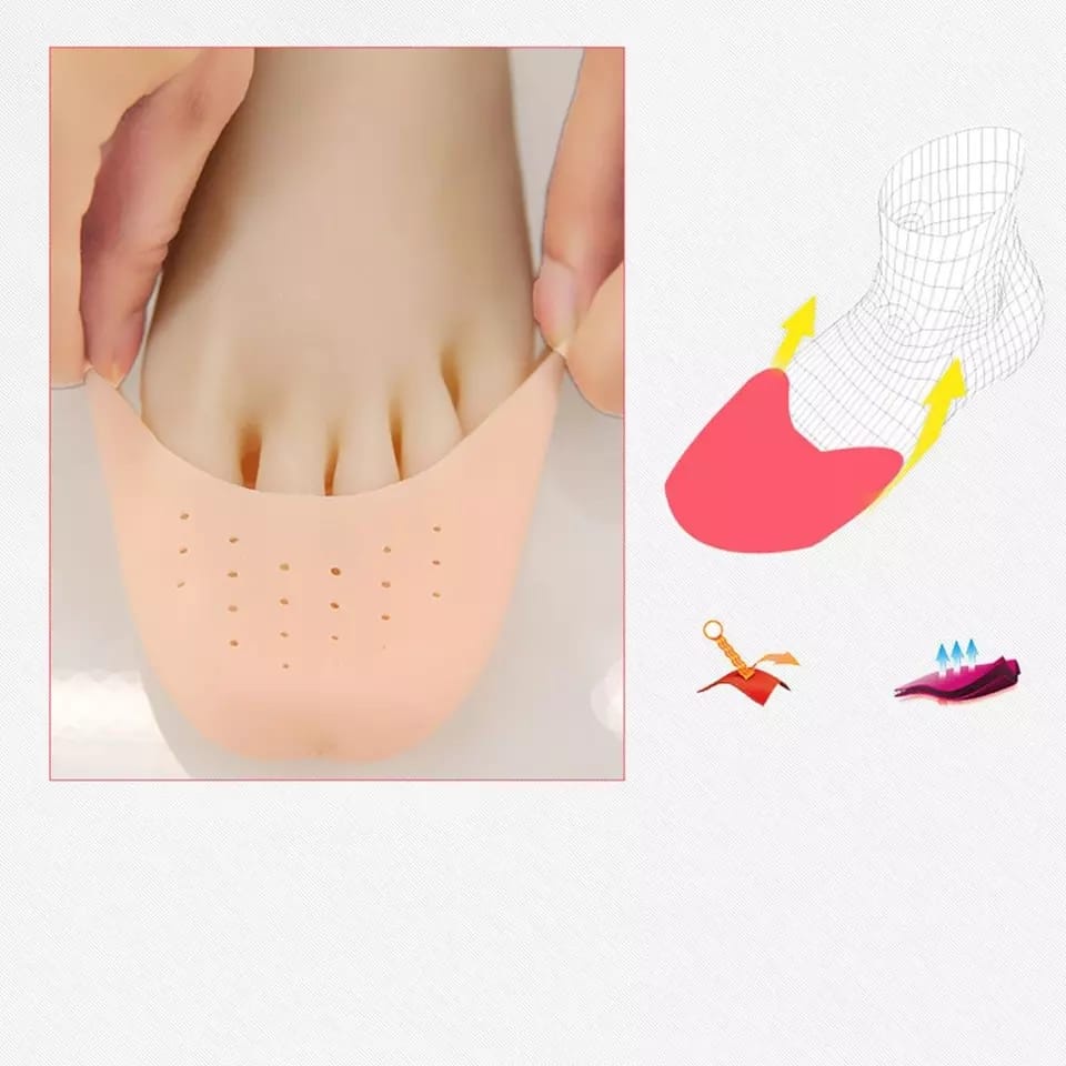 INSOLE GEL SILICON PELINDUNG JARI KAKI ALAS SEPATU WANITA BANTALAN SEPATU BANTALAN KAKI INSOLE JARI KAKI DEPAN PJR