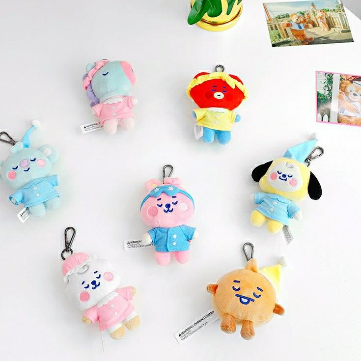 WON.968 ‣ OFFICIAL BT21 Baby Bag Charm Pajama BT21