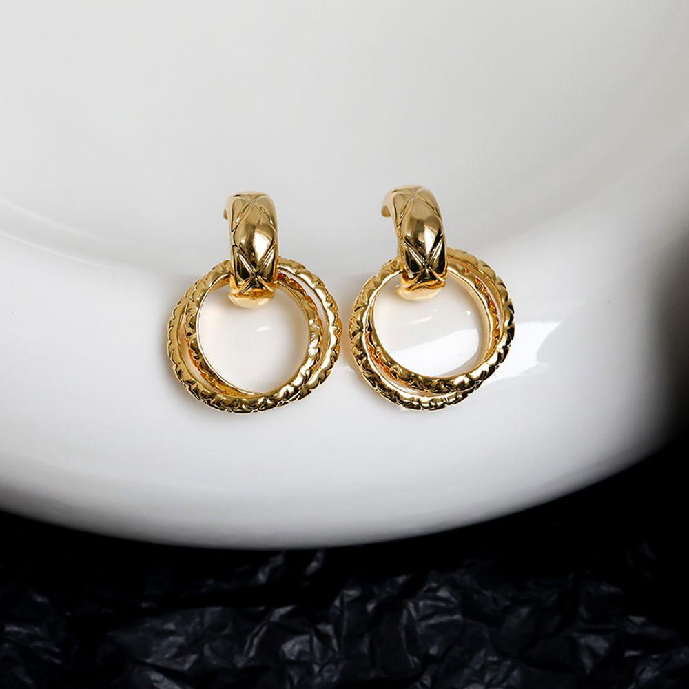 Mxbeauty Anting Wanita Wedding Menawan Elegan Unik Retro Simple Bulat