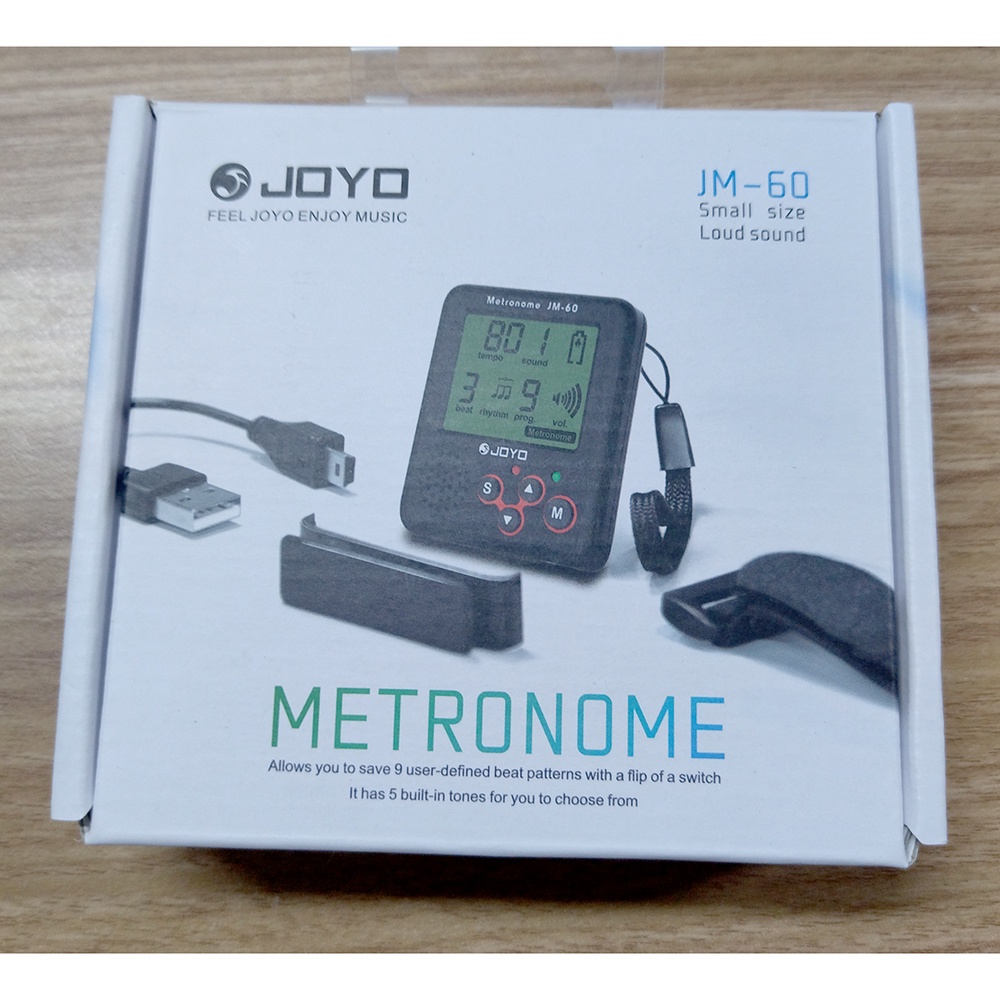 JOYO Vocal Metronome Rhythm Device Drum Piano Guitar - JM-60 - Black