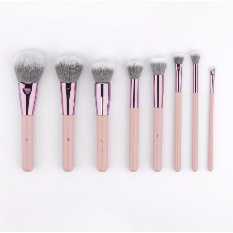 BH Cosmetics Dreamy Oppalusion 8 Pcs Brush Set Bonus Holographic Bag