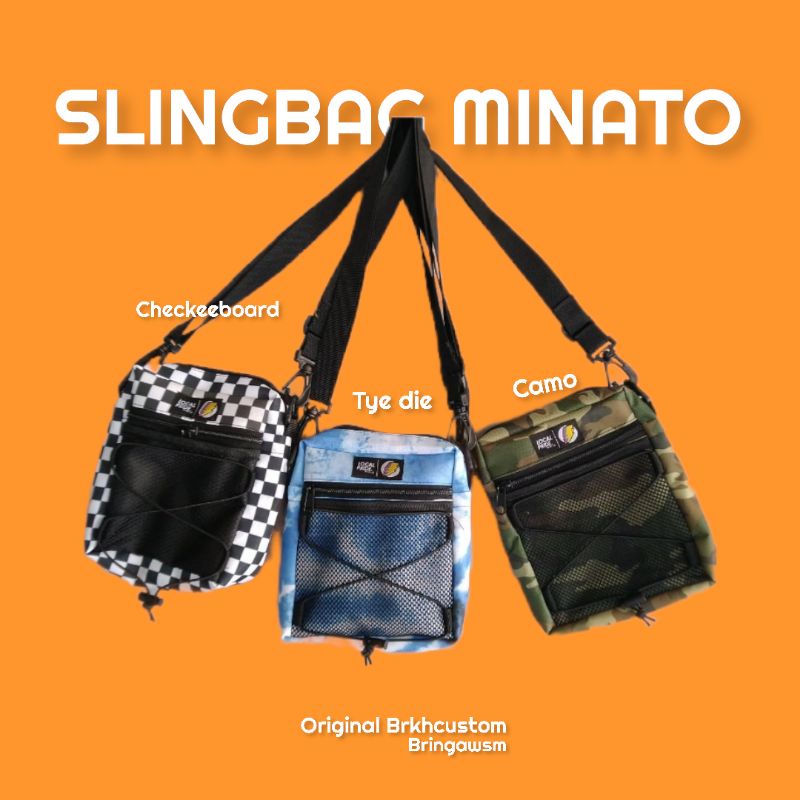 SLINGBAG CAMO | TYE DIE | TAS SELEMPANG MOTIF  | TAS BAHU | SHOULDERBAG | PRA WANITA ORIGINAL BRKH