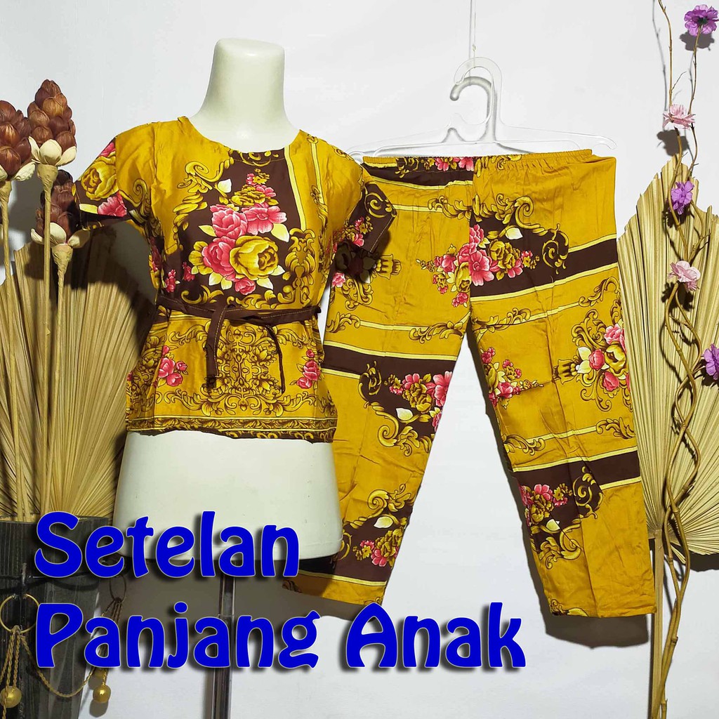 SETELAN PANJANG ANAK/BABYDOL BALI/BAJU TIDUR (pilih motif)