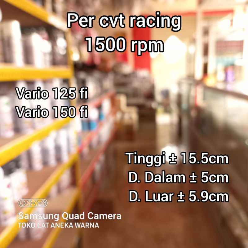 per pir cvt racing 1500 rpm honda vario 125 fi vario 150 fi zunagawa