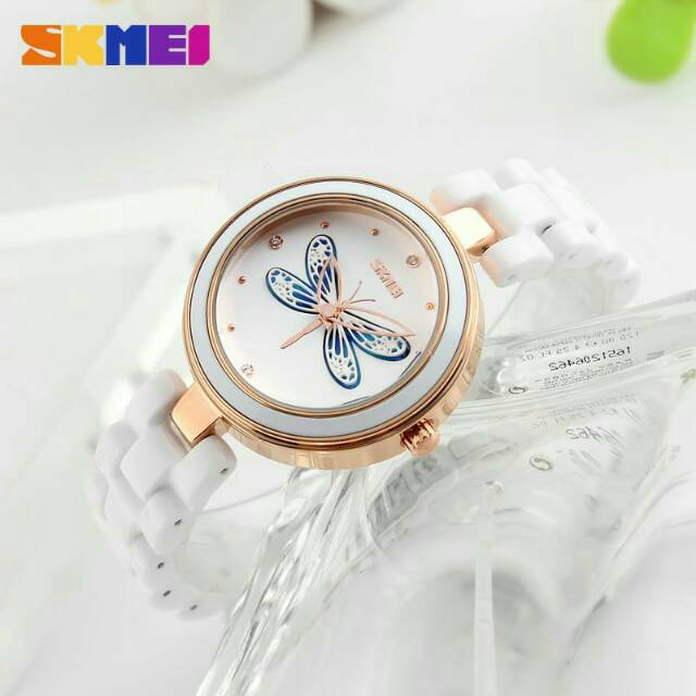 Jam tangan cewek Skmei 9131 mesh original