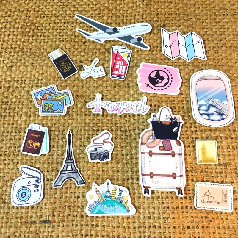 

STICKER PACK DEKOR TRAVEL NOTES BOX