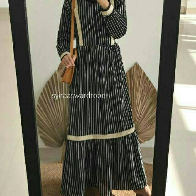 ARUMIII DRESS / DRESS RENDAA SALUR /DRESS WANITA RENDA