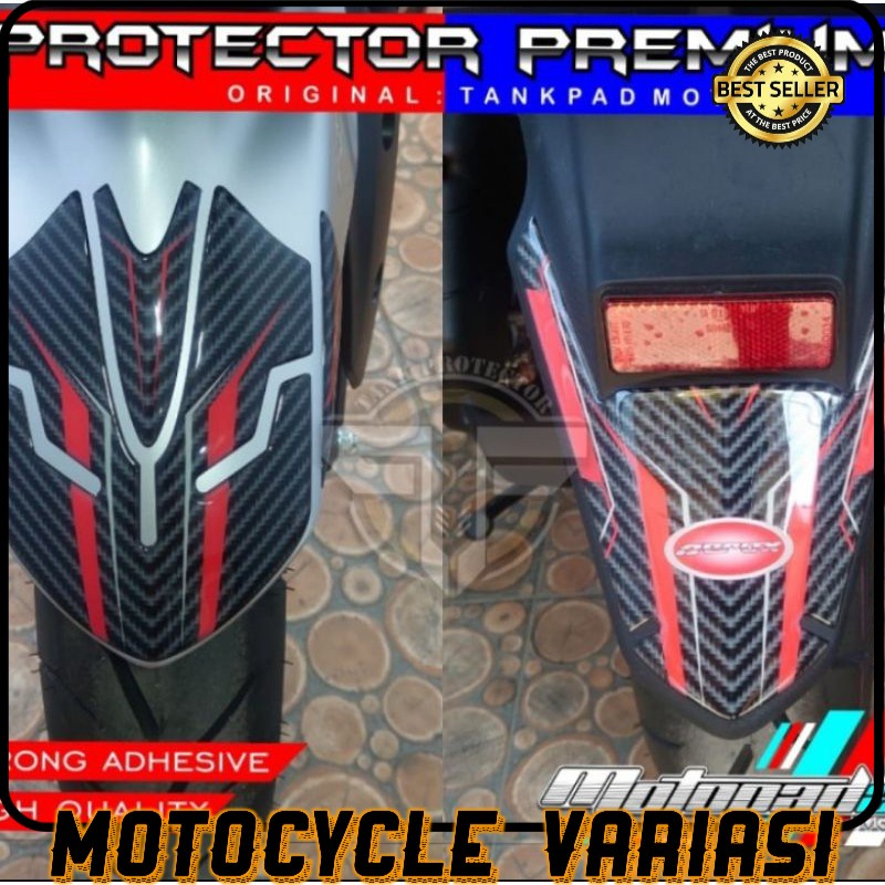 Sticker resin timbul spakbor depan dan belakang Yamaha Aerox 155 2020 2021 connected