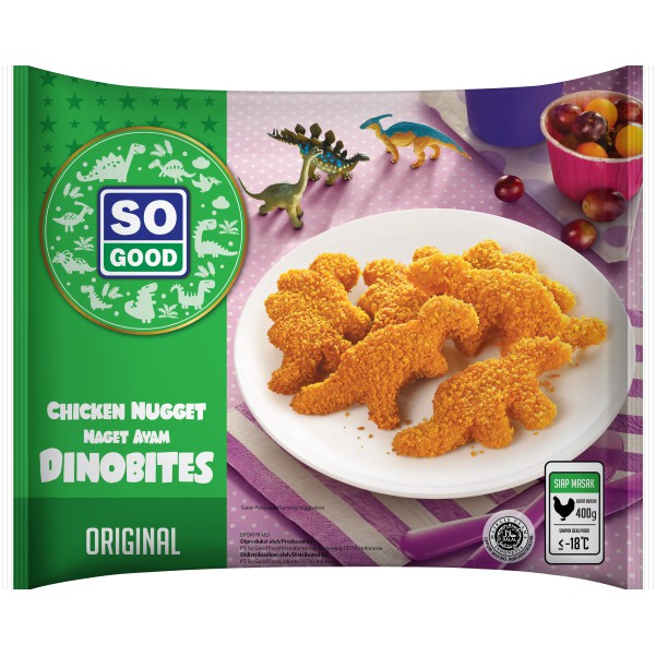 

Frozen Food Chicken Nugget Dinobites So Good 400gr | Naget Ayam