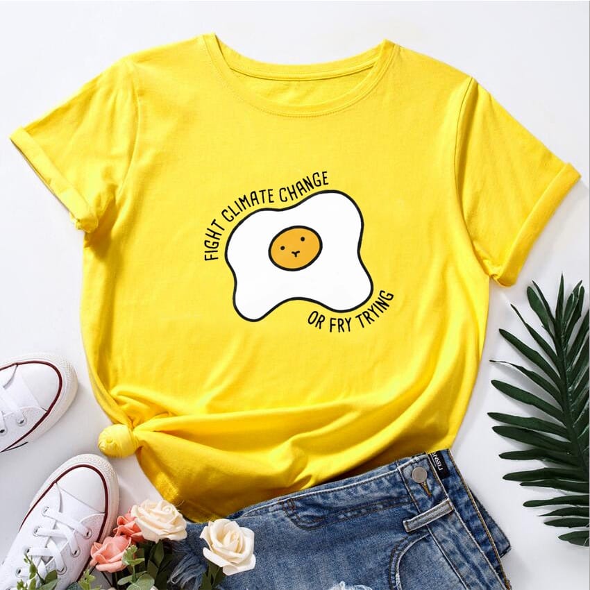 MYSTIQUE.ID-BAJU KAOS EGG T-SHIRT LUCU DAN AESTHETIC