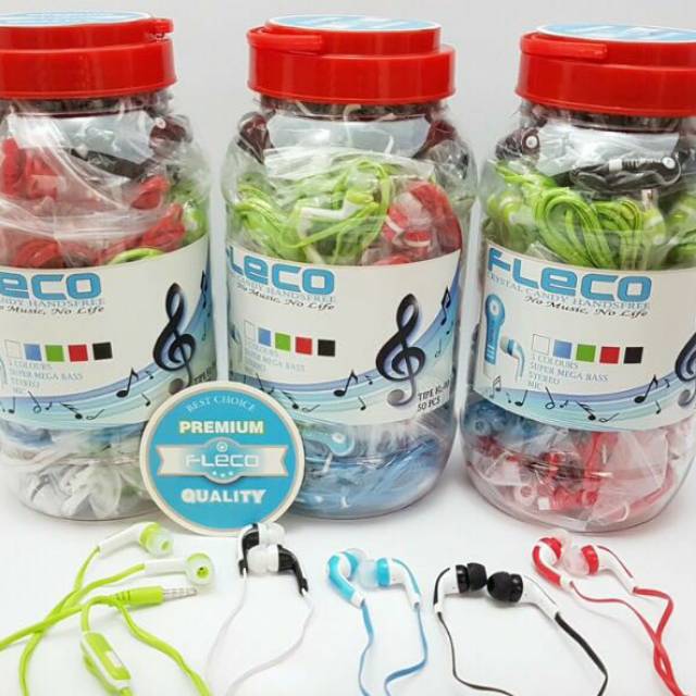 (NEW) Headset earphone toples megabass fleco FL 00 / FL55 / FL11 + mic murah (BY 88ACC)