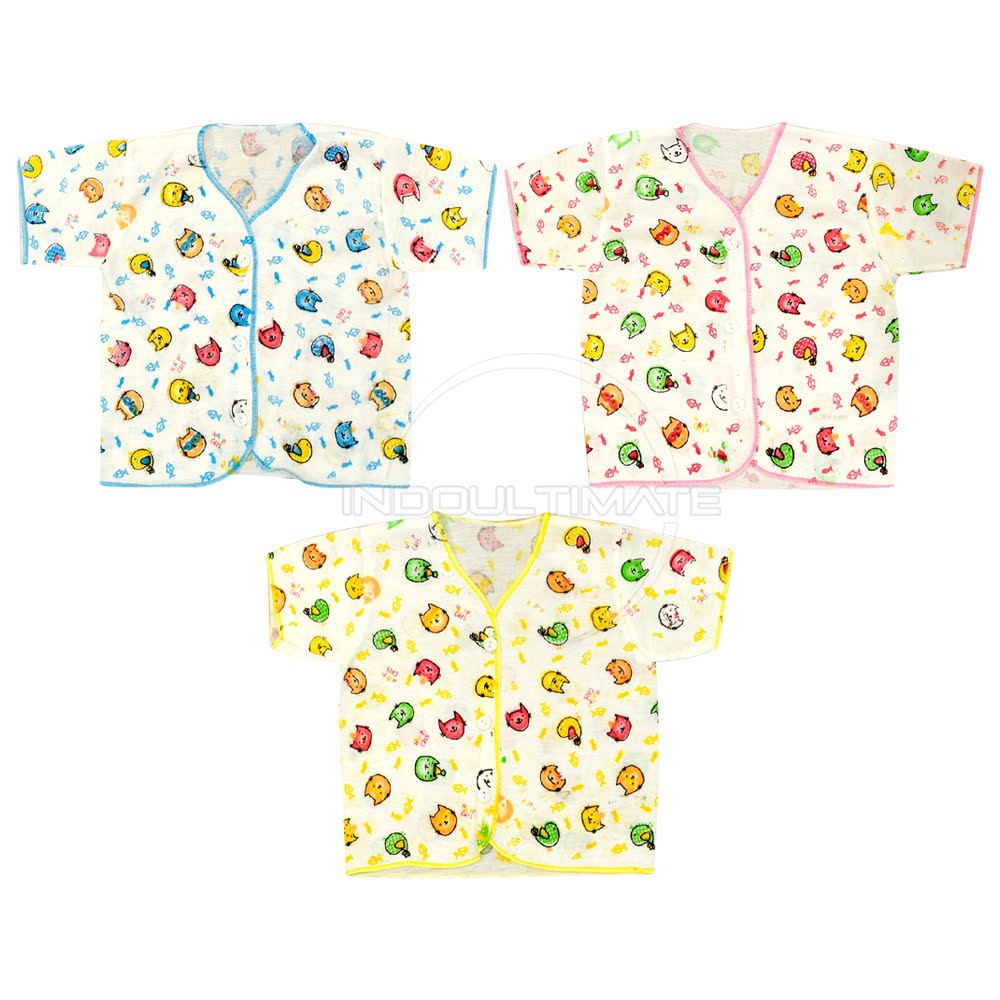 BCS-6322 Kaos Bayi Lengan pendek Perlengkapan Bayi Baju Harian Bayi Baju Tidur Atasan Bayi