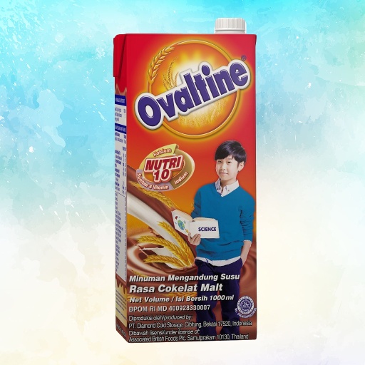 

OVALTINE Susu UHT 1000 ml / 1 Liter Rasa Choco Malt Flavor Cokelat Coklat Cocoa Fresh Milk Segar Murni Asli Minuman Olahan Bernutrisi Bergizi Sehat Healthy Drink Asupan Anak Manis Sweet Kemasan Pack Shoppa Corner Malang Jawa Timur