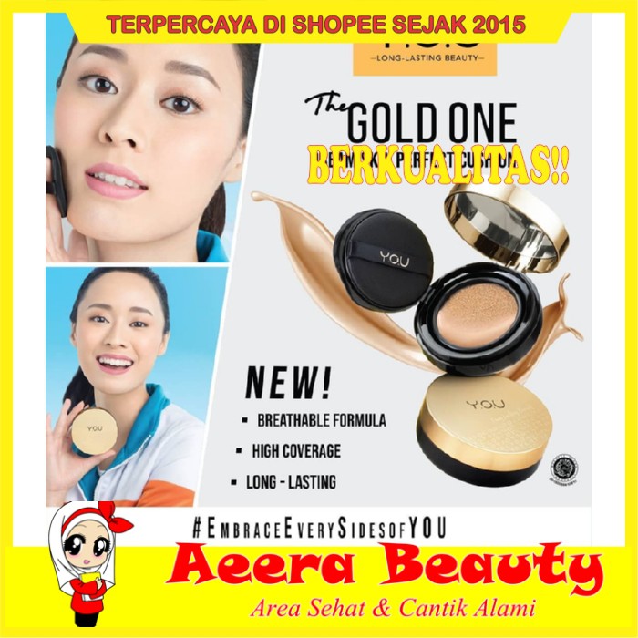 GRATIS ONGKIR!! YOU THE GOLD ONE Dream Skin Perfect Cushion / BB Cushion / Air Cushion AK0763
