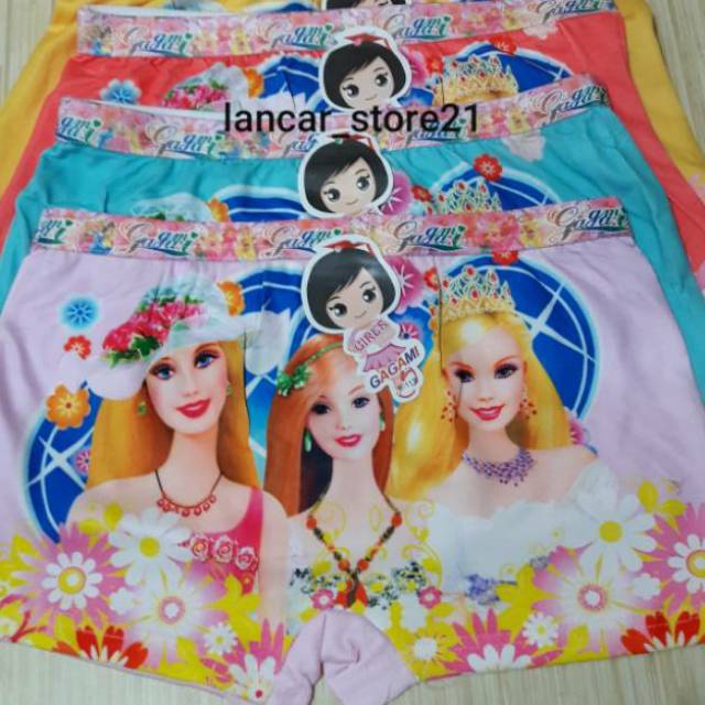 3PCS CELANA GAGAMI ANAK PEREMPUAN/CELANA BOXER ANAK PEREMPUAN