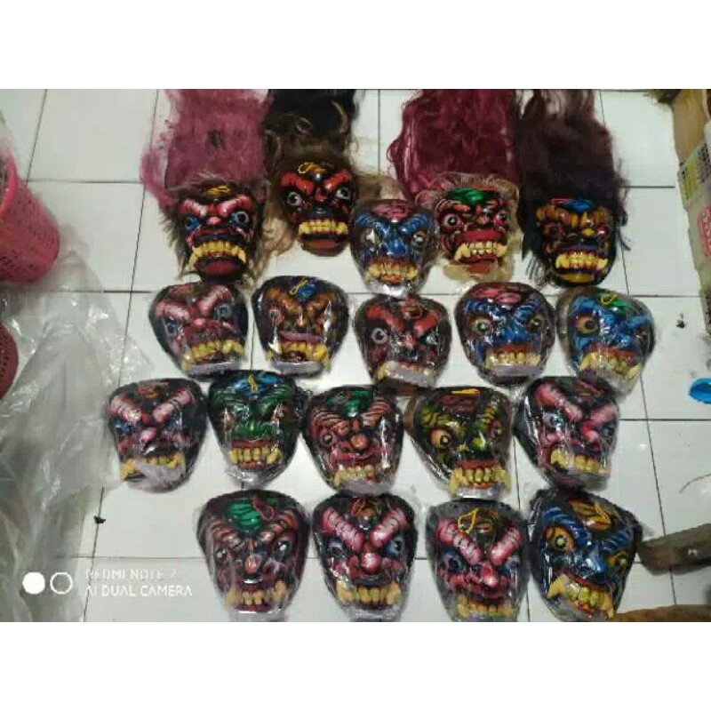 (bisa cod) Topeng gedruk topeng buto jatilan reog