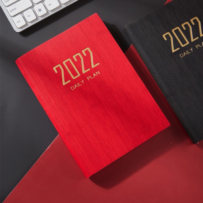 

[RESTOCK] 2022 A5 Notebook Daily Weekly 365 Days Planner Agenda Notebooks