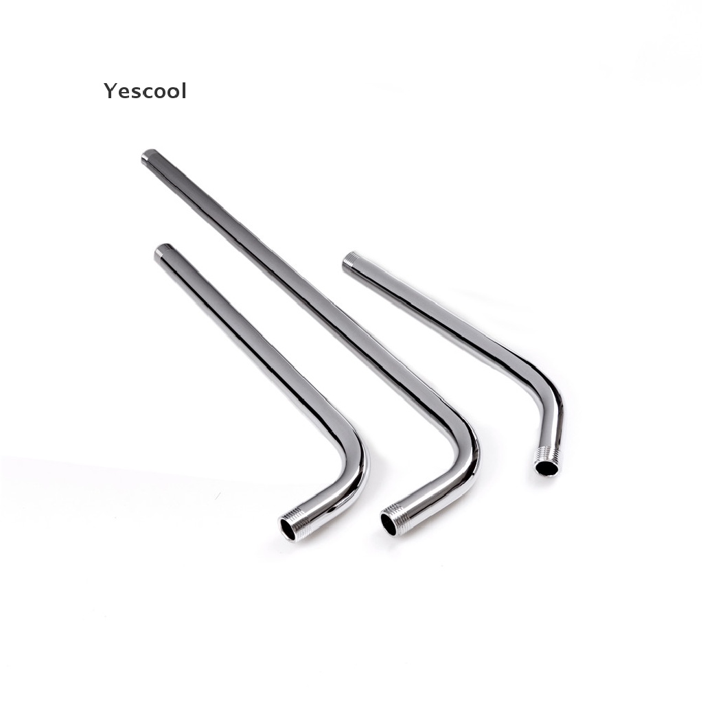 Yescool 30/40/60CM Bathroom Wall Shower Head Extension Pipe Stainless Steel Arm .