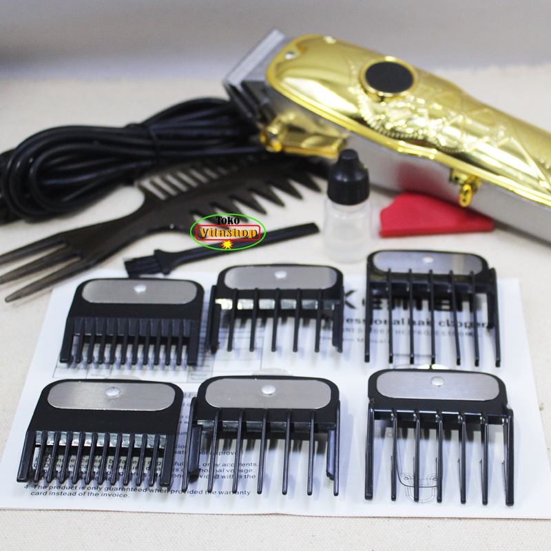 Alat Cukur Rambut Kemei KM-1969-PG Cukur Pangkas Rambut Cas Clipper