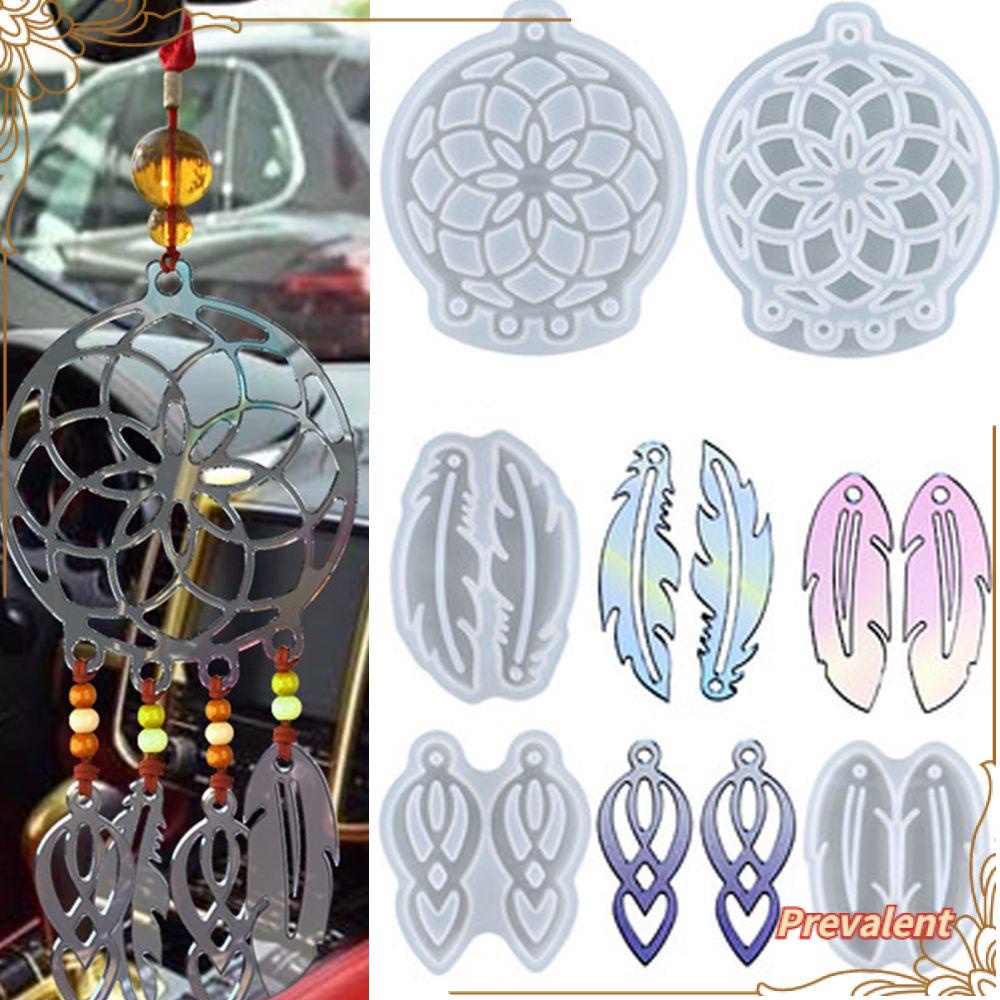 Cetakan Resin Handmade DIY Bentuk Dream Catcher Bahan Silikon