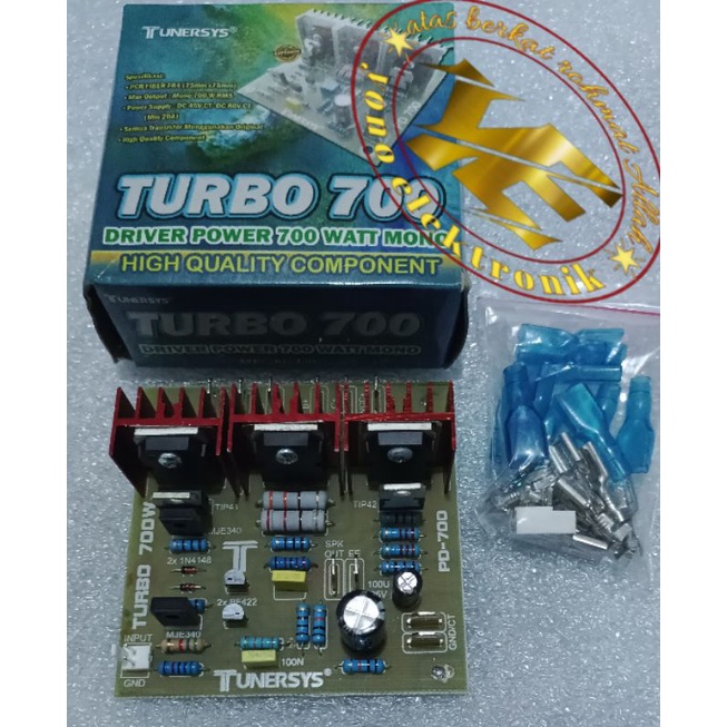 Driver Power TURBO 700 Watt mono Tunersys high Component