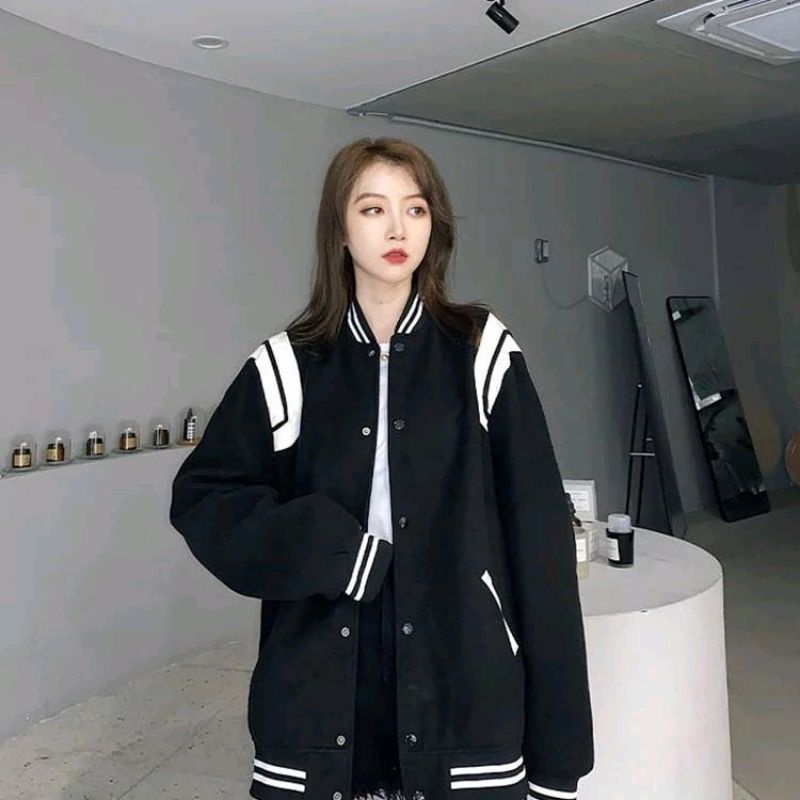 TUGOH JAKET BASEBALL VARSITY OVERSIZE