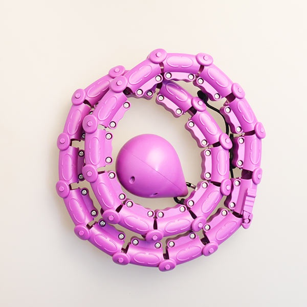 YOMI - HulaHoop Smart 24 Knots / Hula Hoop Ring / Hula Hoop Olahraga Di Rumah-Ungu