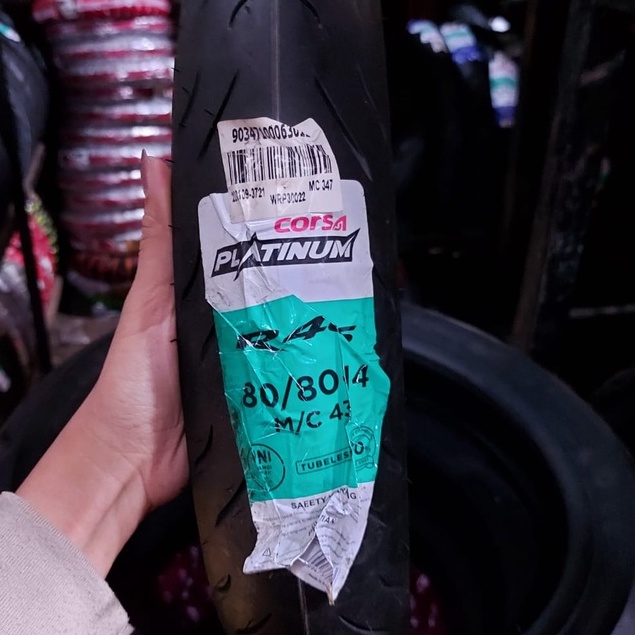 BAN LUAR CORSA R46 80/80-14 100/80-14 90/80-17  TUBLESS