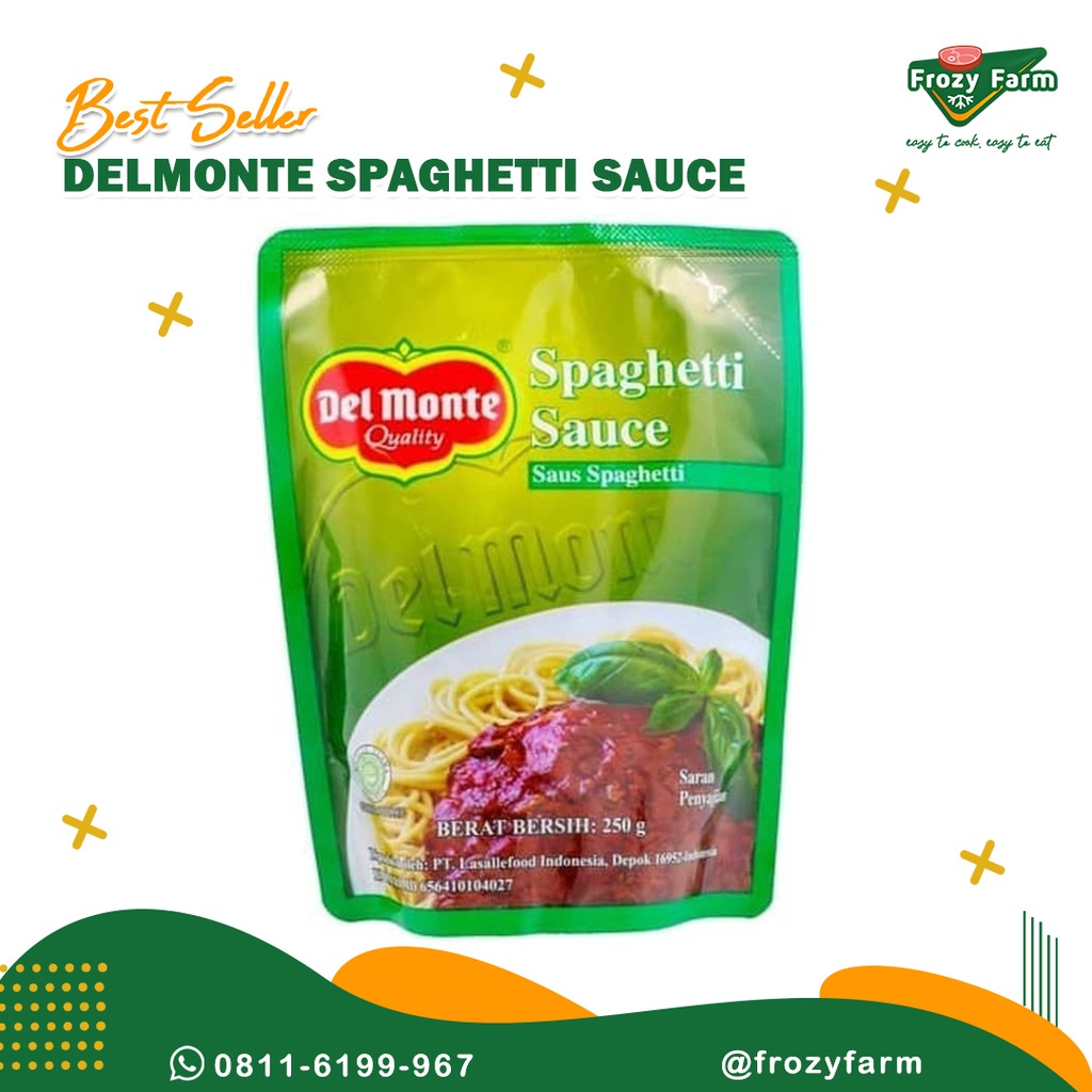

Del Monte Spaghetti Sauce pouch 250 Gram