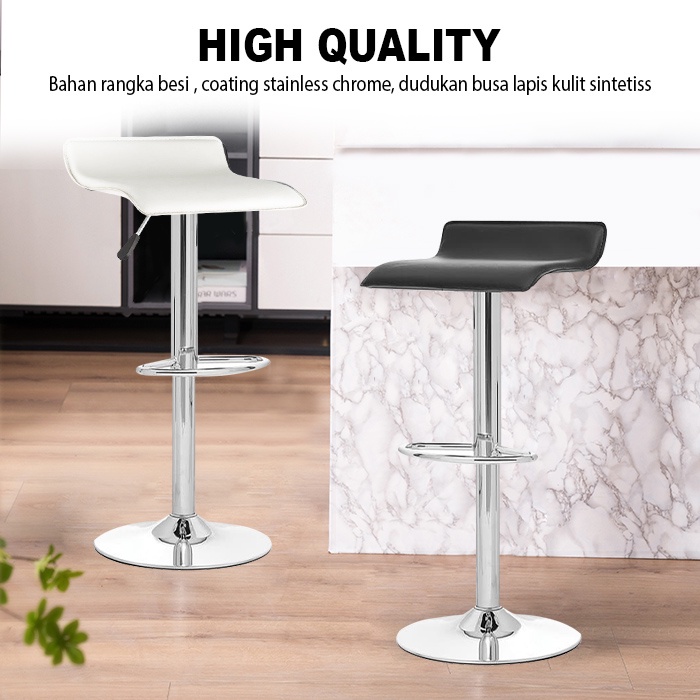 Kursi MiniBar Hidrolik Barstool | Kursi Cafe Minibar | Kursi Babershop Import Minimalis Terbaru Kualitas Premium - FC-3