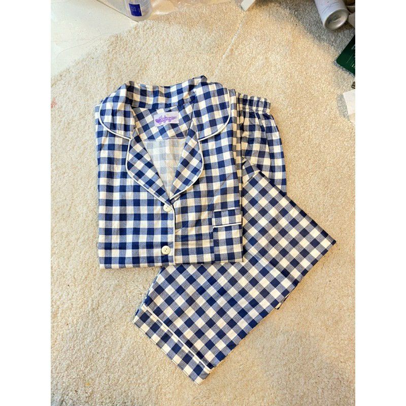 Jaljayo Pajamas Kotak Navy [BOOKED]