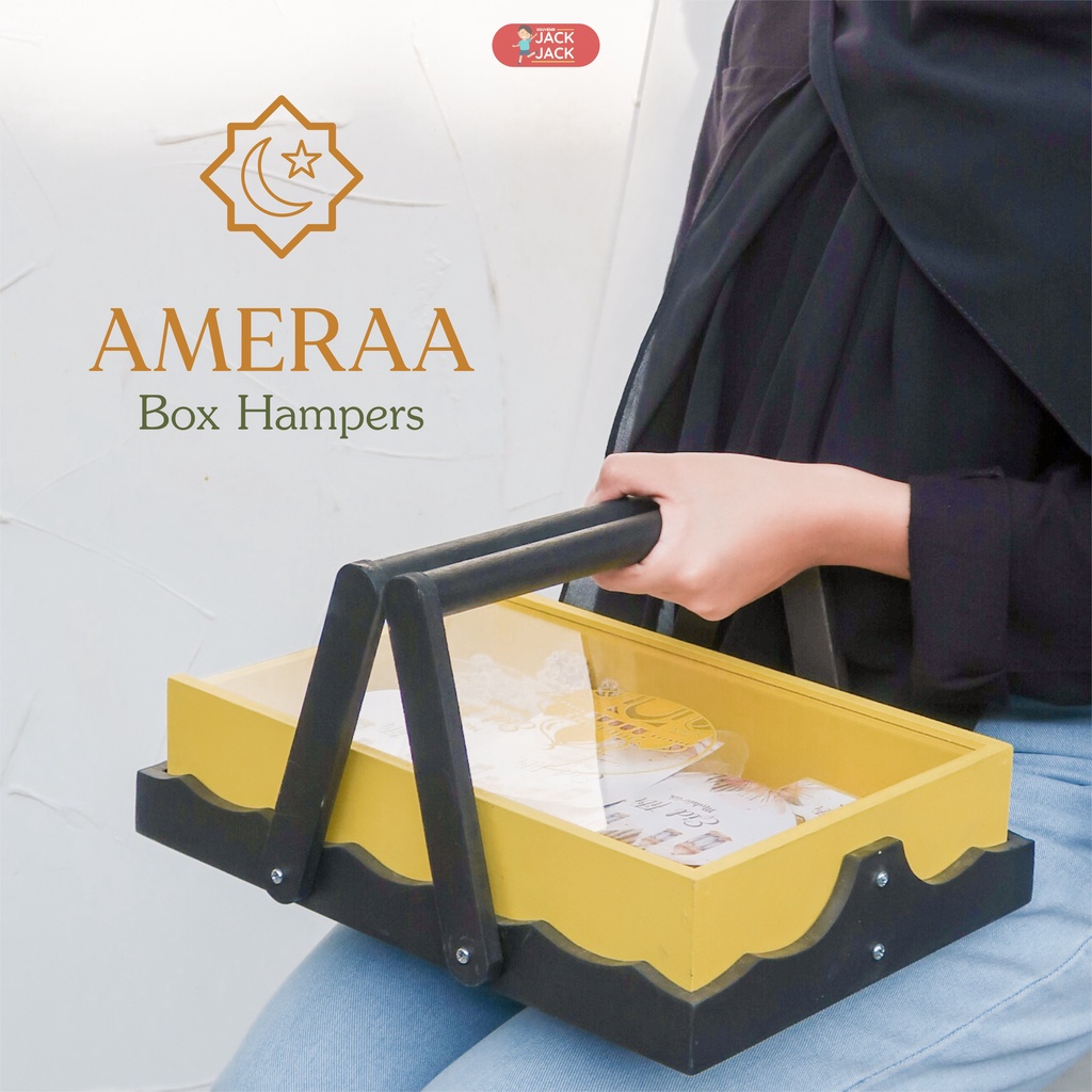 Ameraa Box Hamers Sliding ( Wooden Box Hampers)