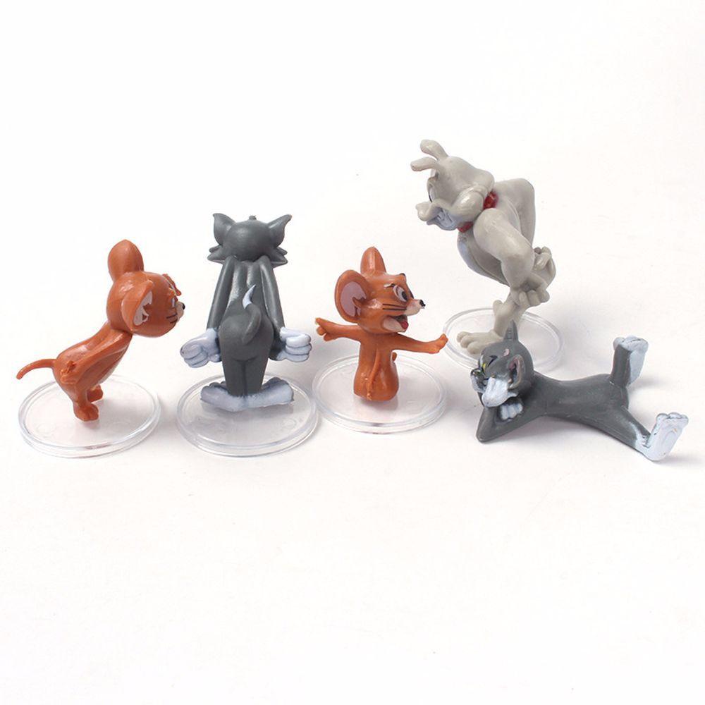 Lanfy Figure Model Kid Hadiah 5pcs/set Figura Mini Model Kartun Ornamen Jerry Mouse