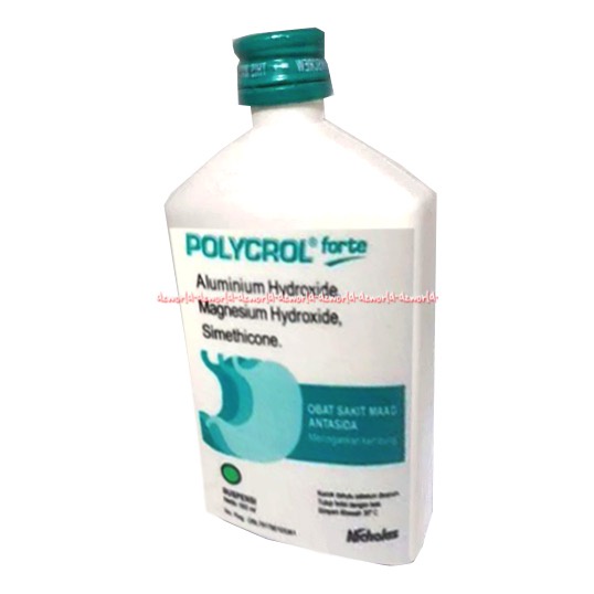 Polycrol 180ml Forte Magnesium Hydroxide Obat Sakit Maag Antasida Mag Magh Policol Obat Mag Cair Syrup