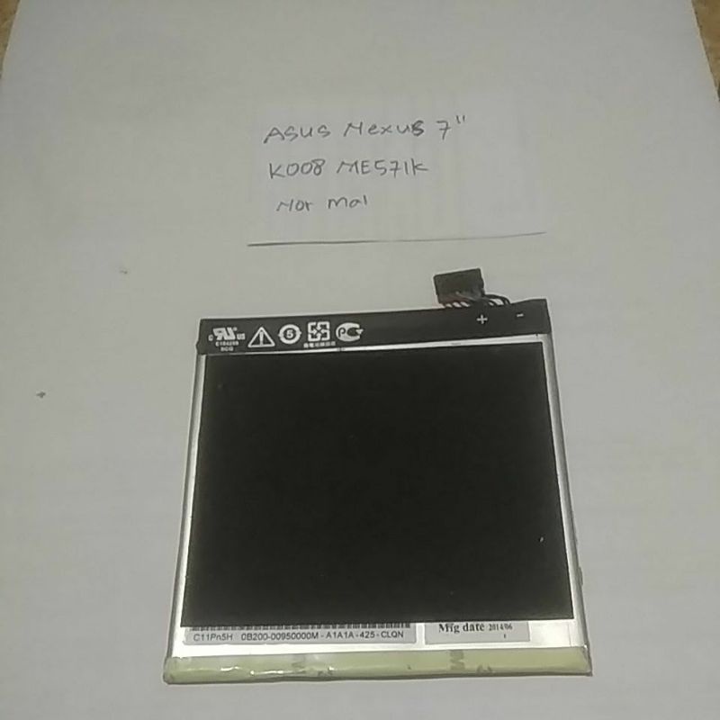 Baterai C11Pn5H untuk Asus Nexus 7" K008 ME571K original
