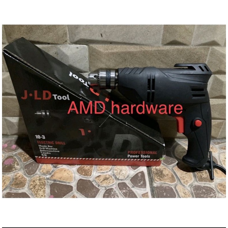 MESIN BOR LISTRIK JLD 10MM BOLAK BALIK HAND DRILL JLD 10-3 BOR LISTRIK