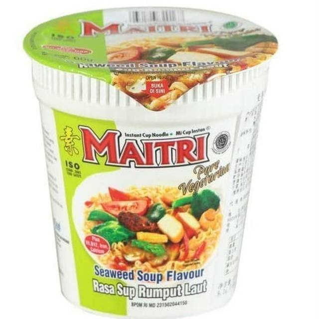 MAITRI mie CUP (vegetarian) Rumput Laut