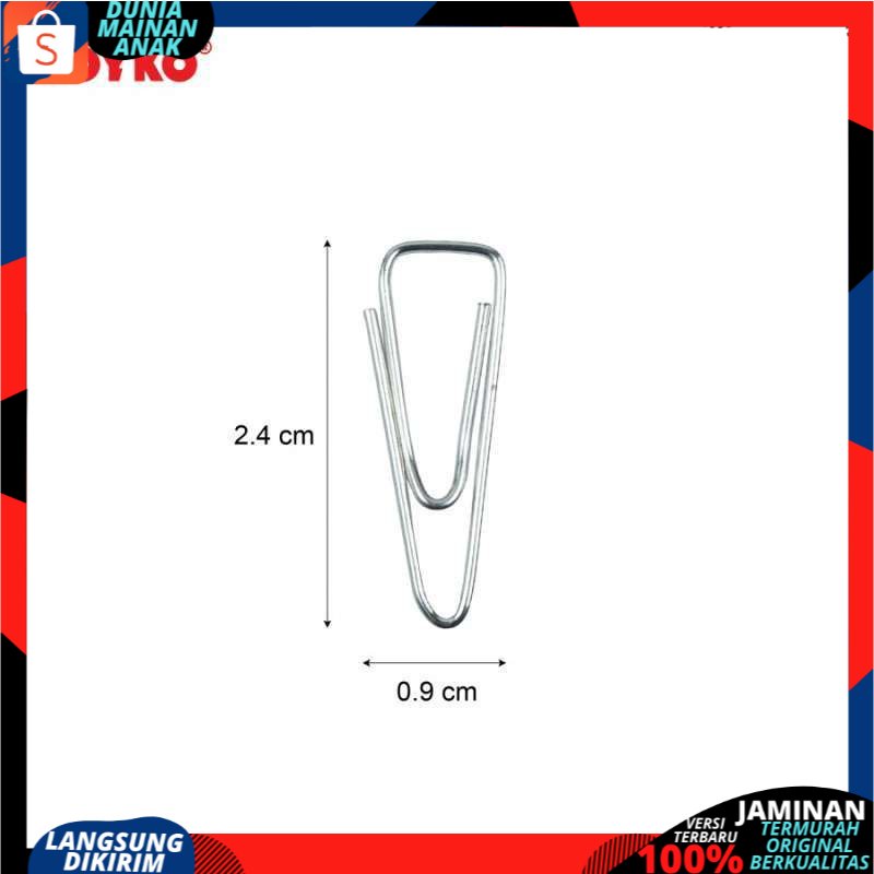 JOYKO TRIGONAL CLIP NO 3 PAPER CLIP KLIP KERTAS PENJEPIT KERTAS 1 BOX