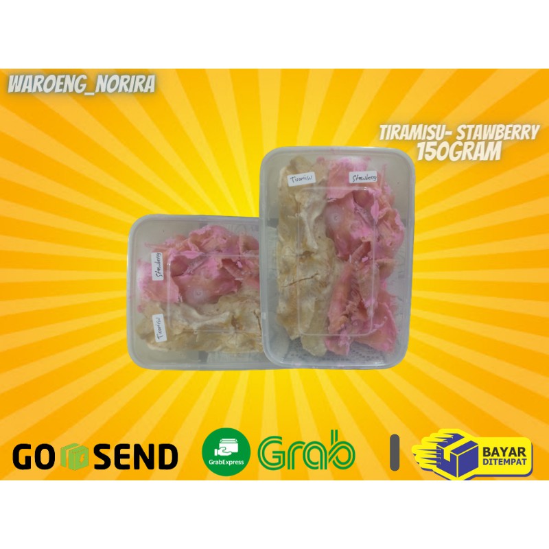 

Keripik Pisang Tiramisu Strawbeery Lumer