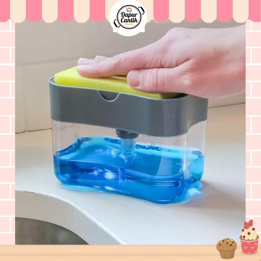 DapurCantik Dispenser Sabun Cuci Piring Sponge Busa Tempat DapurCantik Dispenser Sabun Cuci Piring Sponge Busa Tempat
