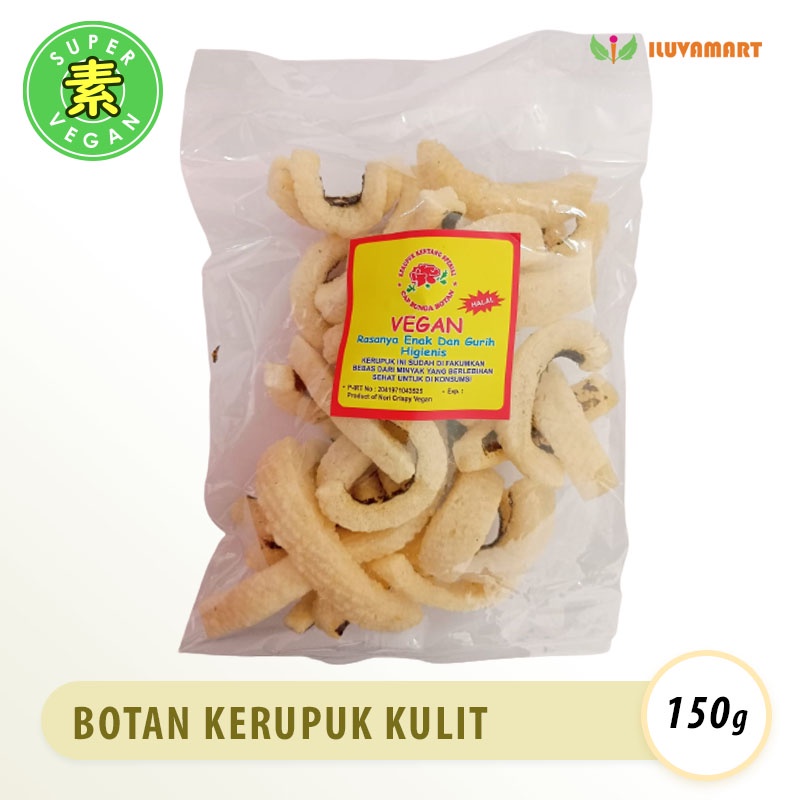 

Cap Bunga Botan Kerupuk Kulit Vegan 150gr / Krupuk Kulit Snack Instant